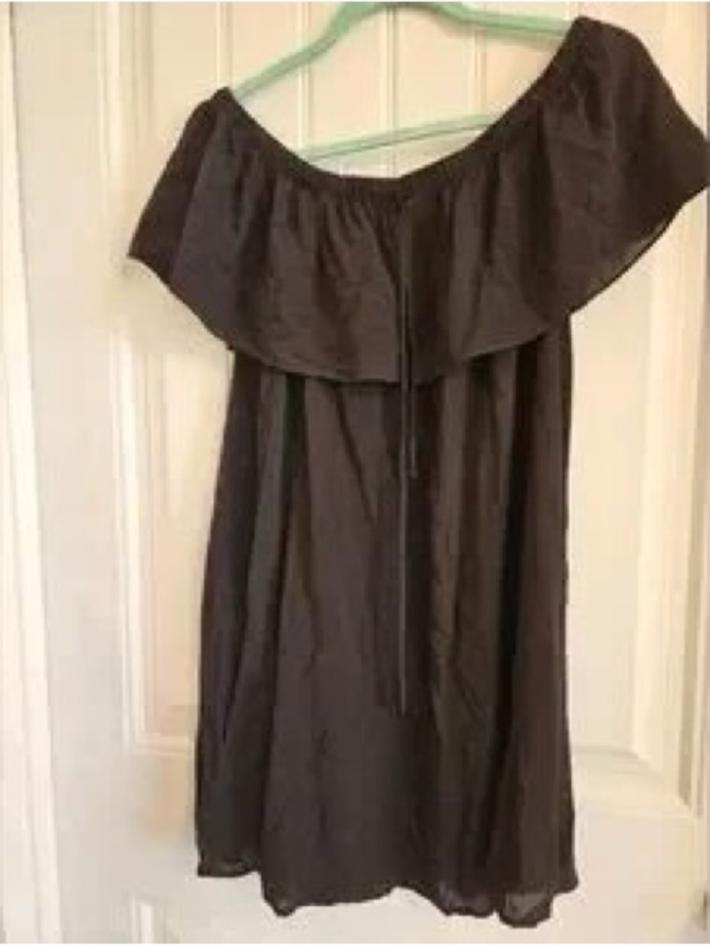 Off-Shoulder Black Women's Dress